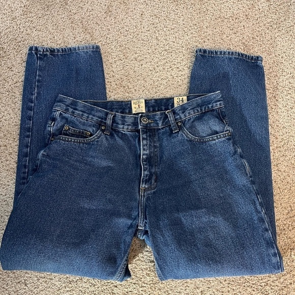 Red Head Classic Fit Blue Jeans Men’s 34W 30”L workwear Denim - Picture 1 of 8